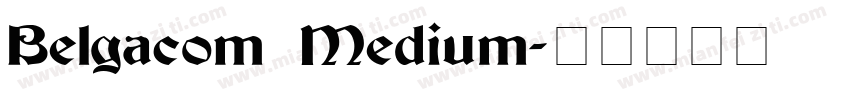 Belgacom Medium字体转换